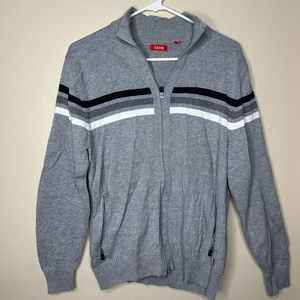 lzod mens sweater Gray